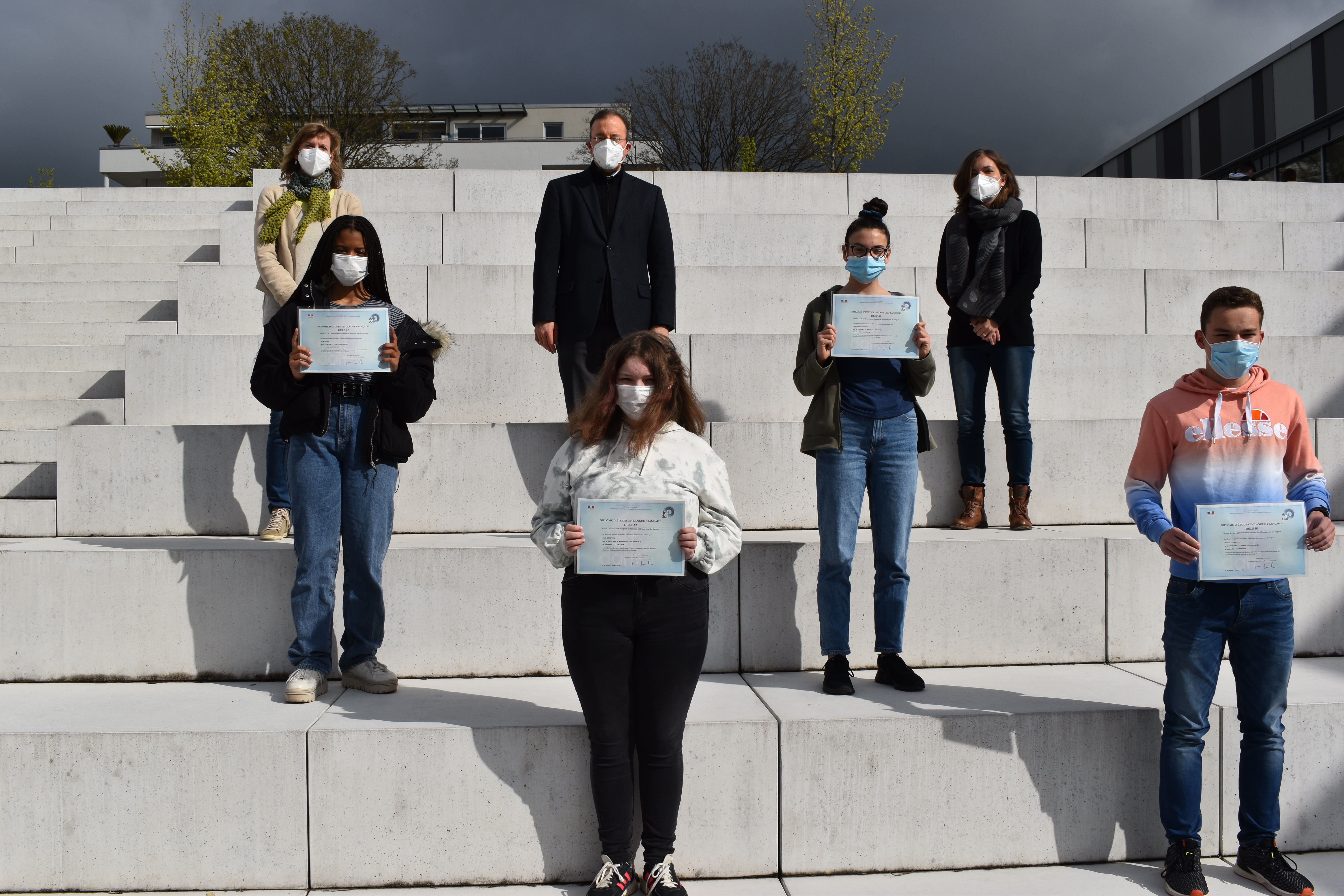 Überreichung der DELF-Zertifikate